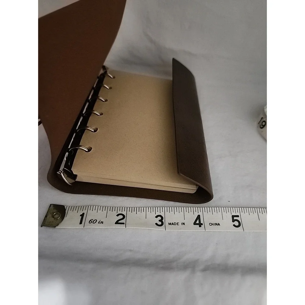 Nautical Compass Leather Journal Refillable Travel Notebook Brown‎ Anchor Charms